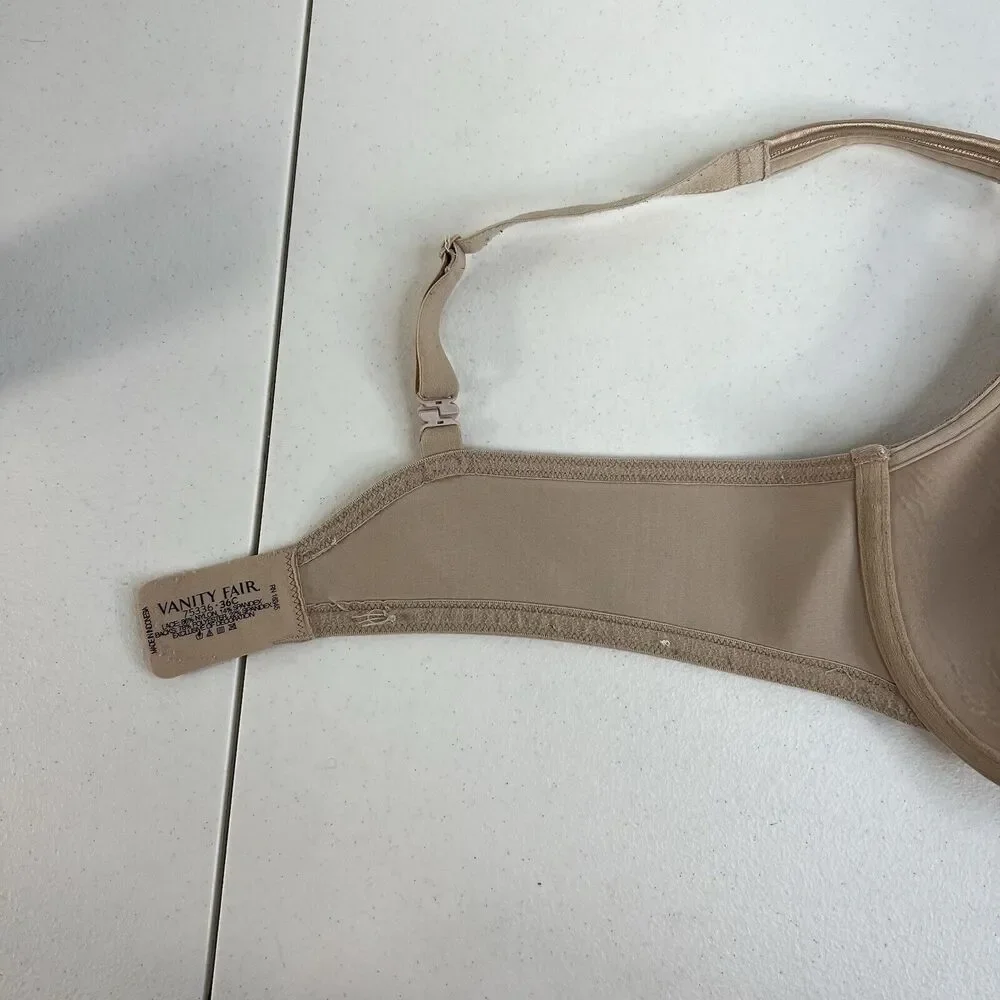 Vanity Fair 36C‎ Bra Body Caress Full Coverage 72336 Underwire Beige Tan Women’s
